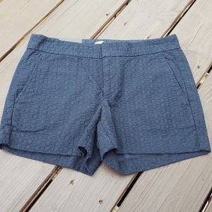 Banana Republic embroidered navy shorts NWT